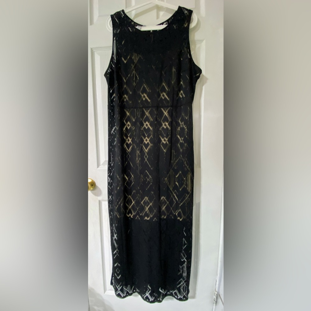 Simply Styled women’s Black sleeveless Maxi Dress XL. New without of  tags.